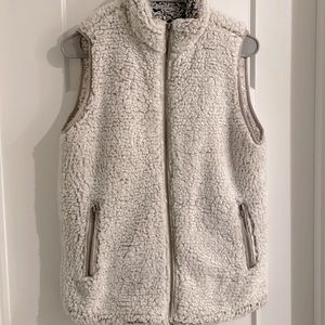 Thread & Supply Zip Up Vest Small Sherpa